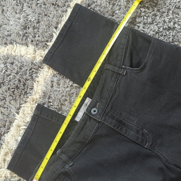 Chicos Platinum Black Denim Jeans Size 3 Short / 16 - Picture 4 of 7